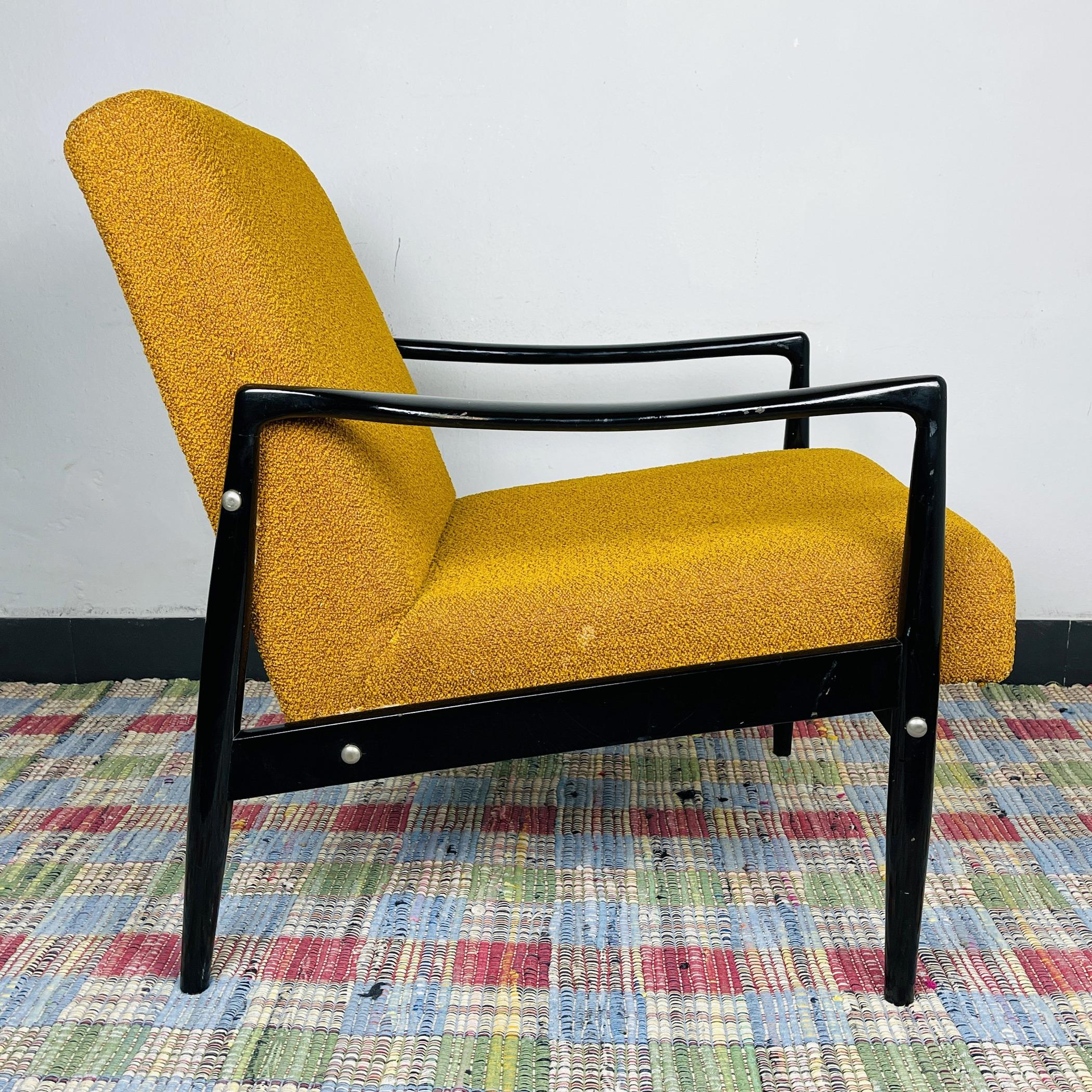 Mid-century lounge armchair Yugoslavia 1970s In Good Condition In Miklavž Pri Taboru, SI