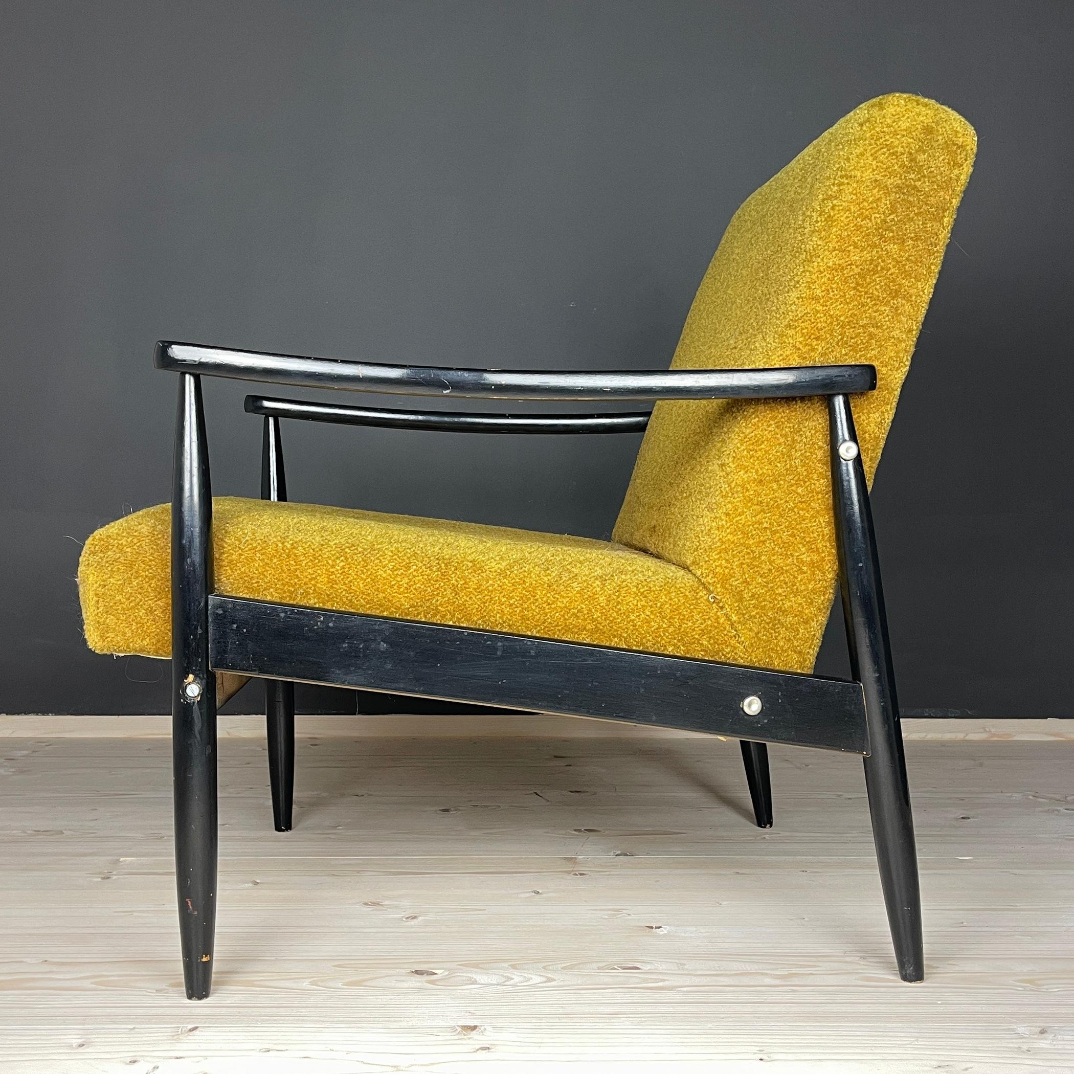 Mid-century lounge armchair Yugoslavia 1970s In Good Condition For Sale In Miklavž Pri Taboru, SI