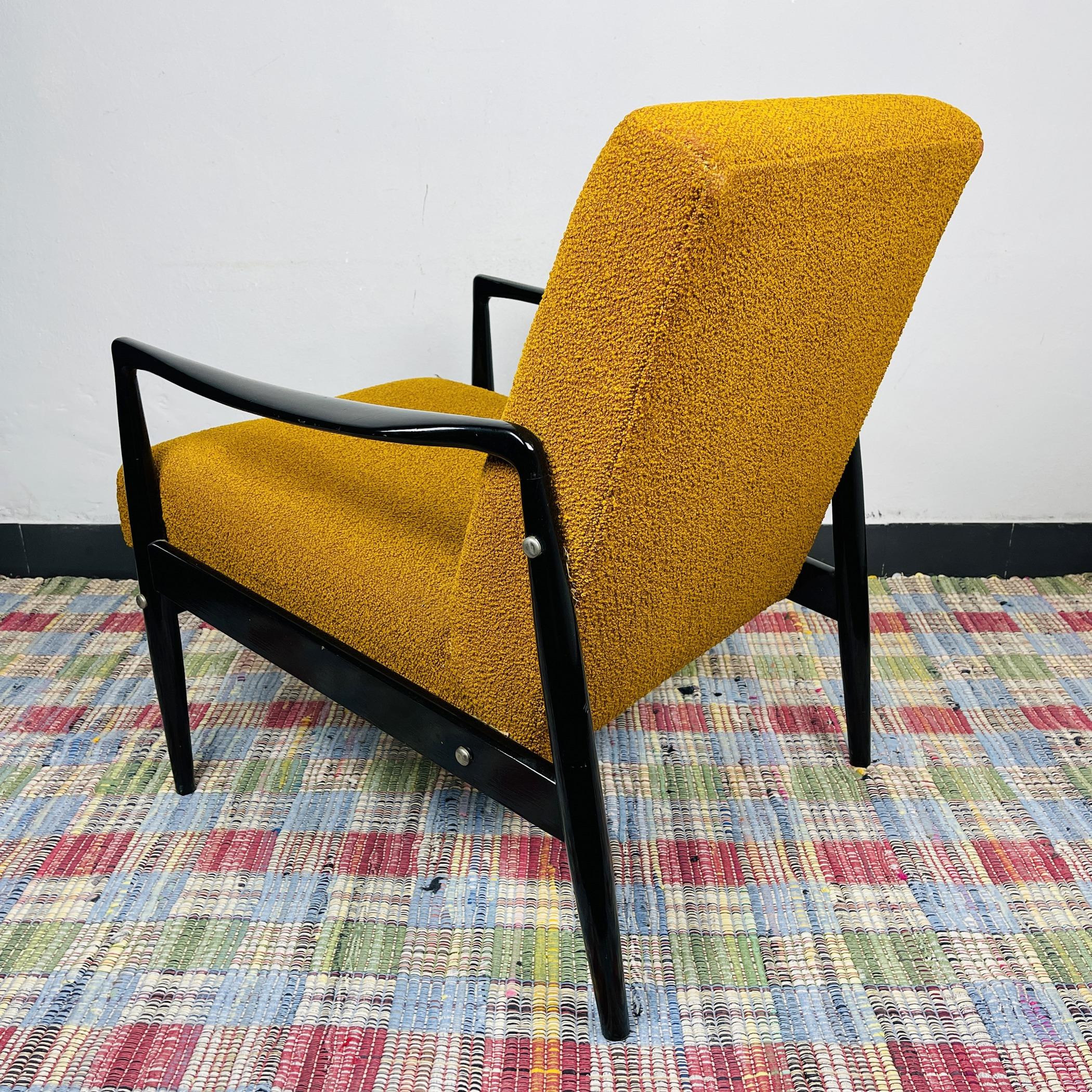 Mid-century lounge armchair Yugoslavia 1970s 1