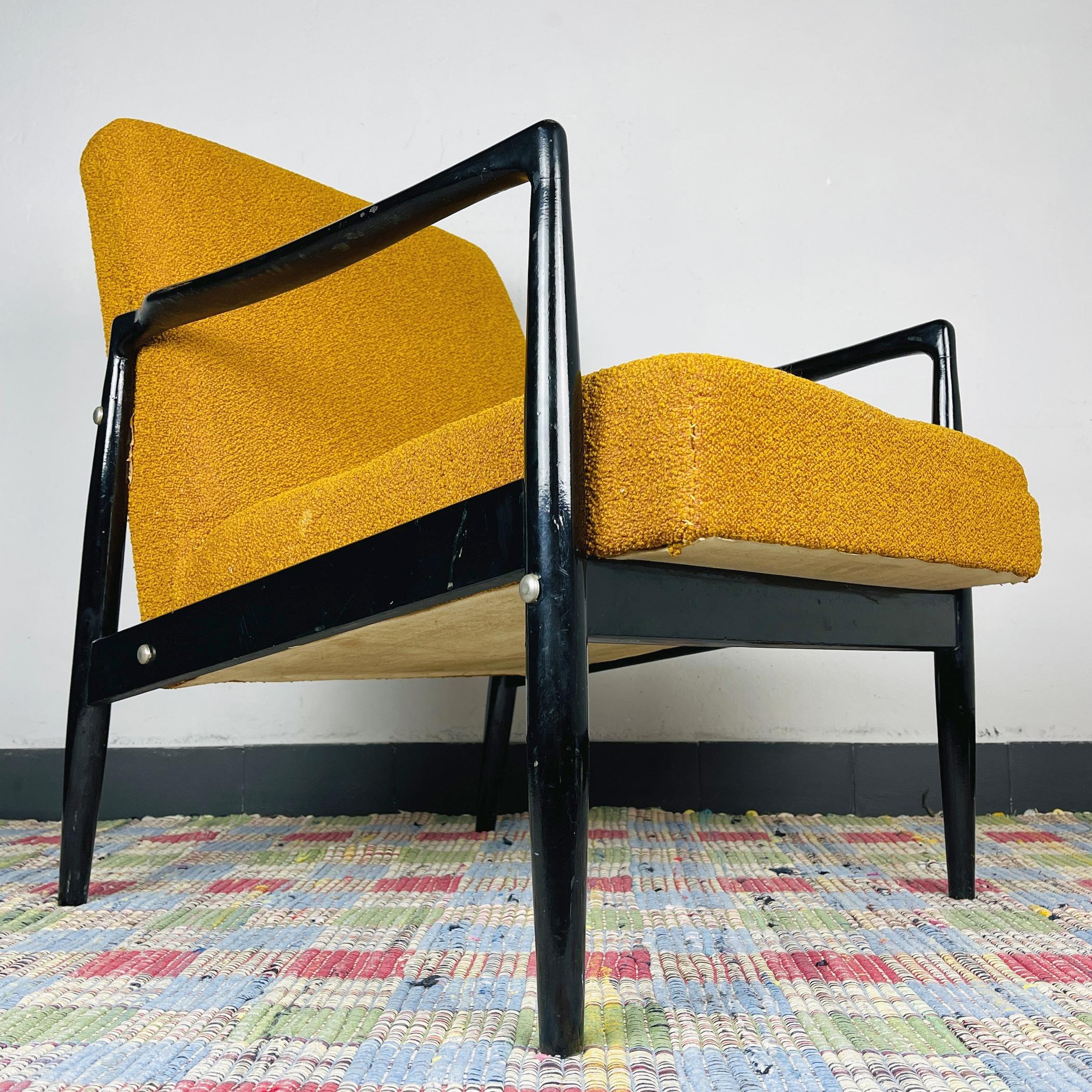 Mid-century lounge armchair Yugoslavia 1970s 2