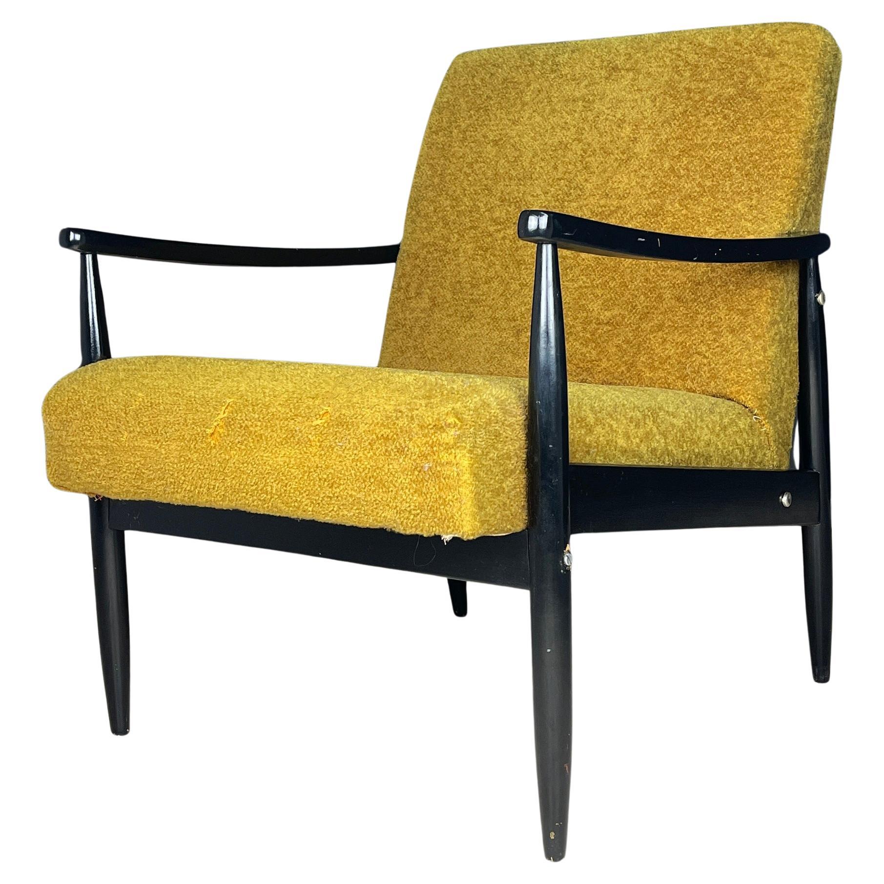 Mid-century lounge armchair Yugoslavia 1970s  For Sale