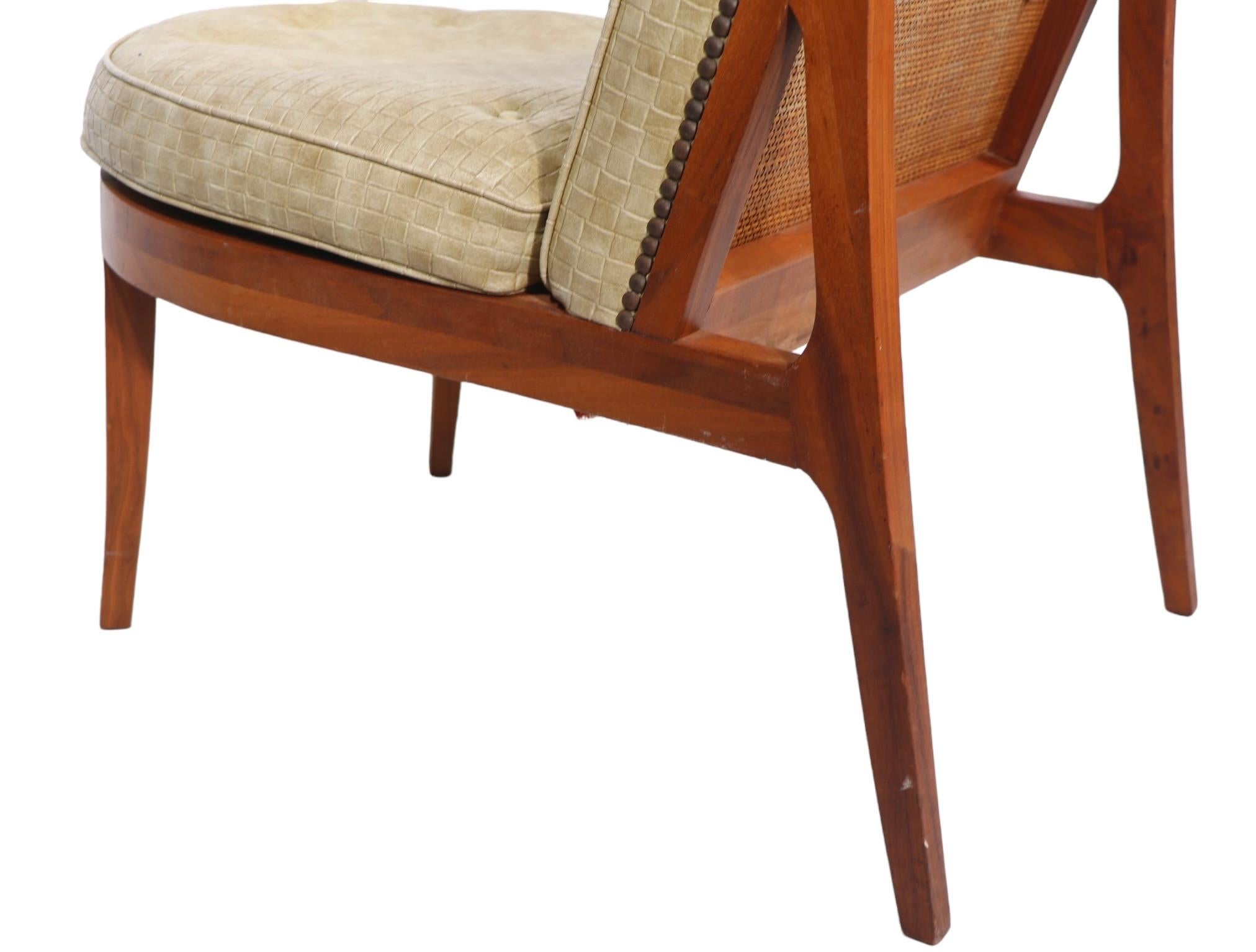 American Mid Century Lounge Chair after Wormley c 1950's For Sale