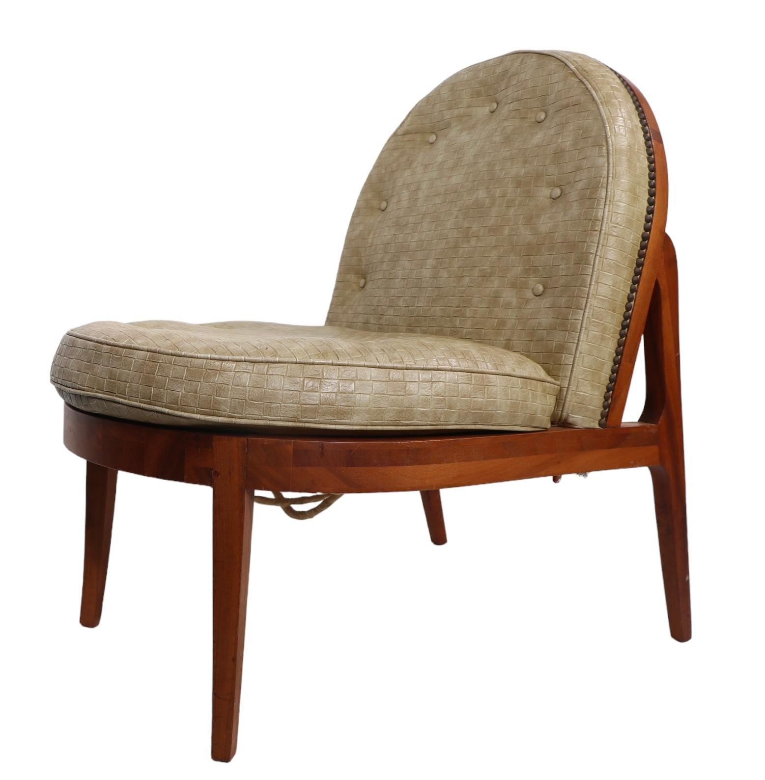 20th Century Mid Century Lounge Chair after Wormley c 1950's For Sale