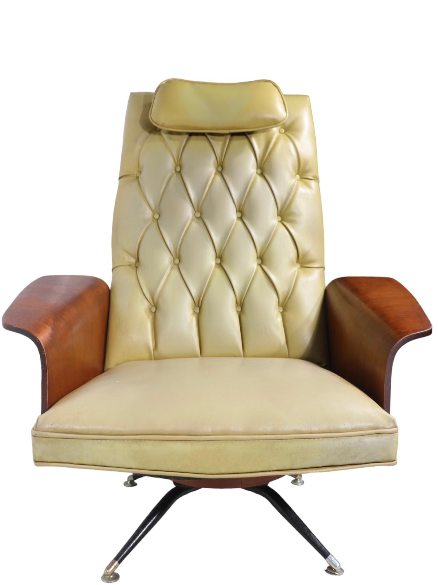 Mid Century Lounge Chair und Ottoman von Murphy Miller für Plycraft um 1950 im Angebot 4