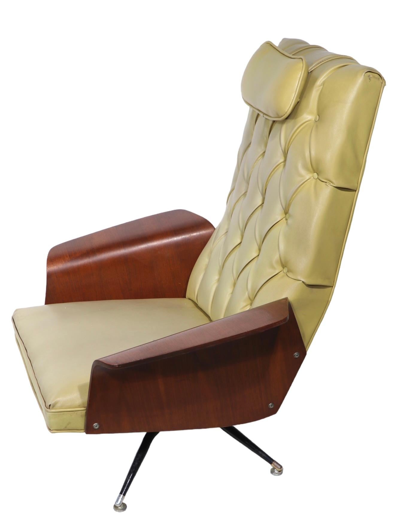 Mid Century Lounge Chair und Ottoman von Murphy Miller für Plycraft um 1950 im Angebot 9