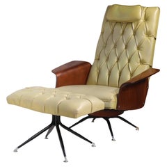 Mid Century Lounge Chair und Ottoman von Murphy Miller für Plycraft um 1950