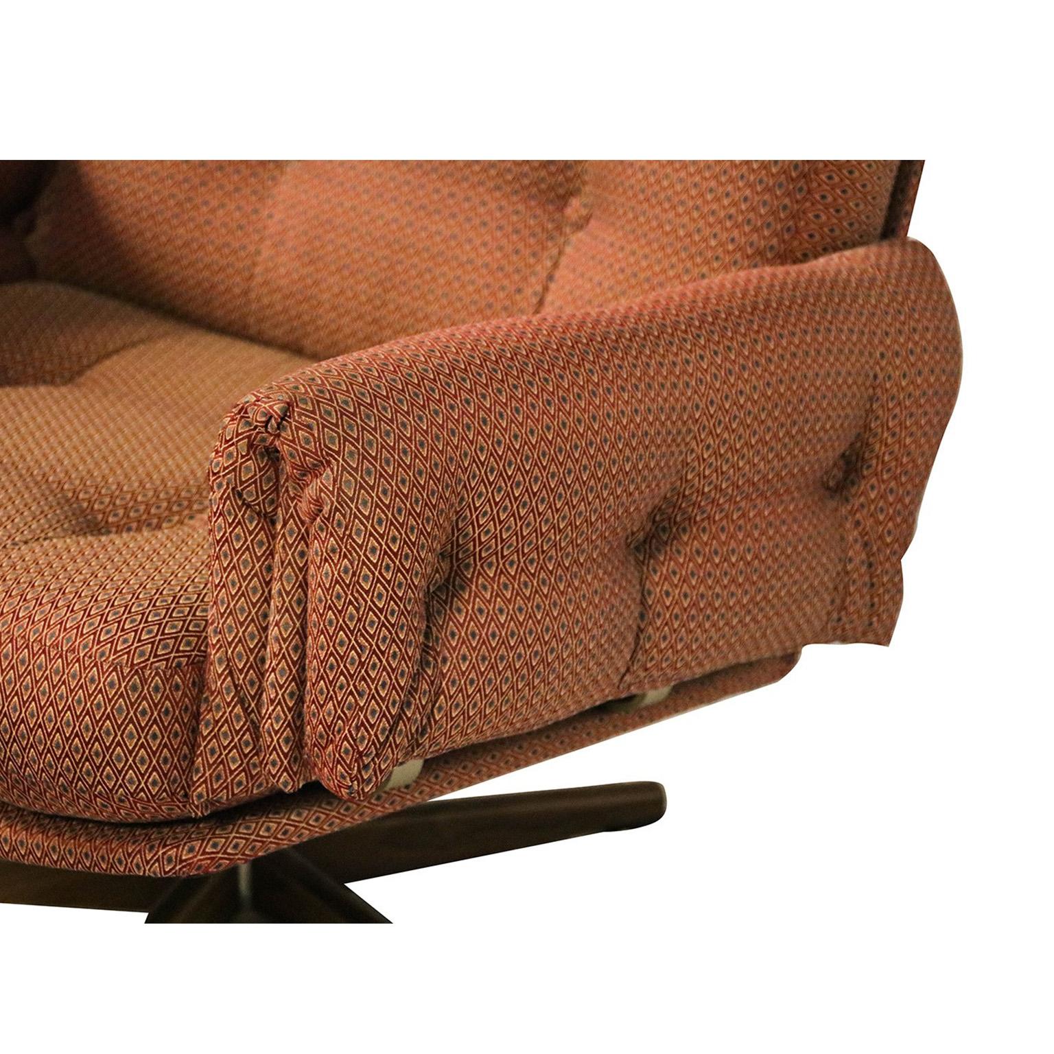 Mid-Century Modern Midcentury Lounge Chair and Ottoman