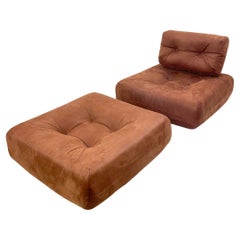 Mid-Century Lounge Chair and Ottoman Model 'Alta' by Oscar Niemeyer