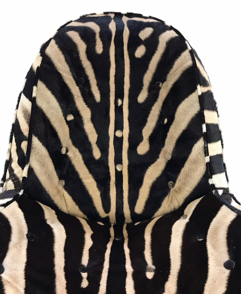 MidCentury Lounge Chair and Ottoman Restored and Reupholstered in