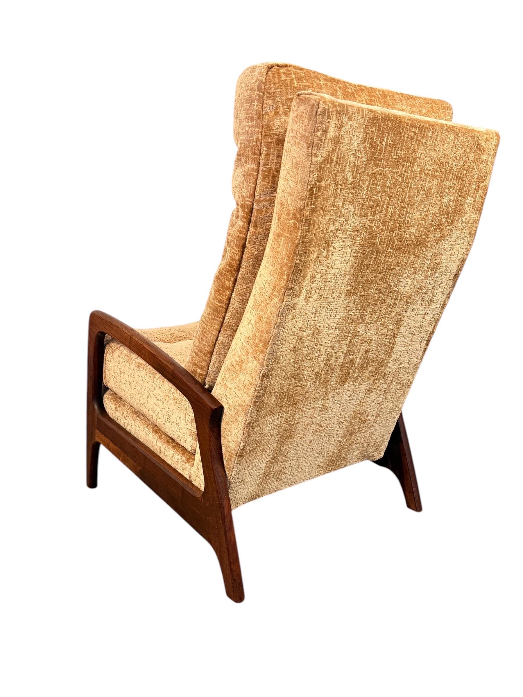 Fabric Mid-Century Lounge Chair by Adrian Pearsall for Craft Associates For Sale