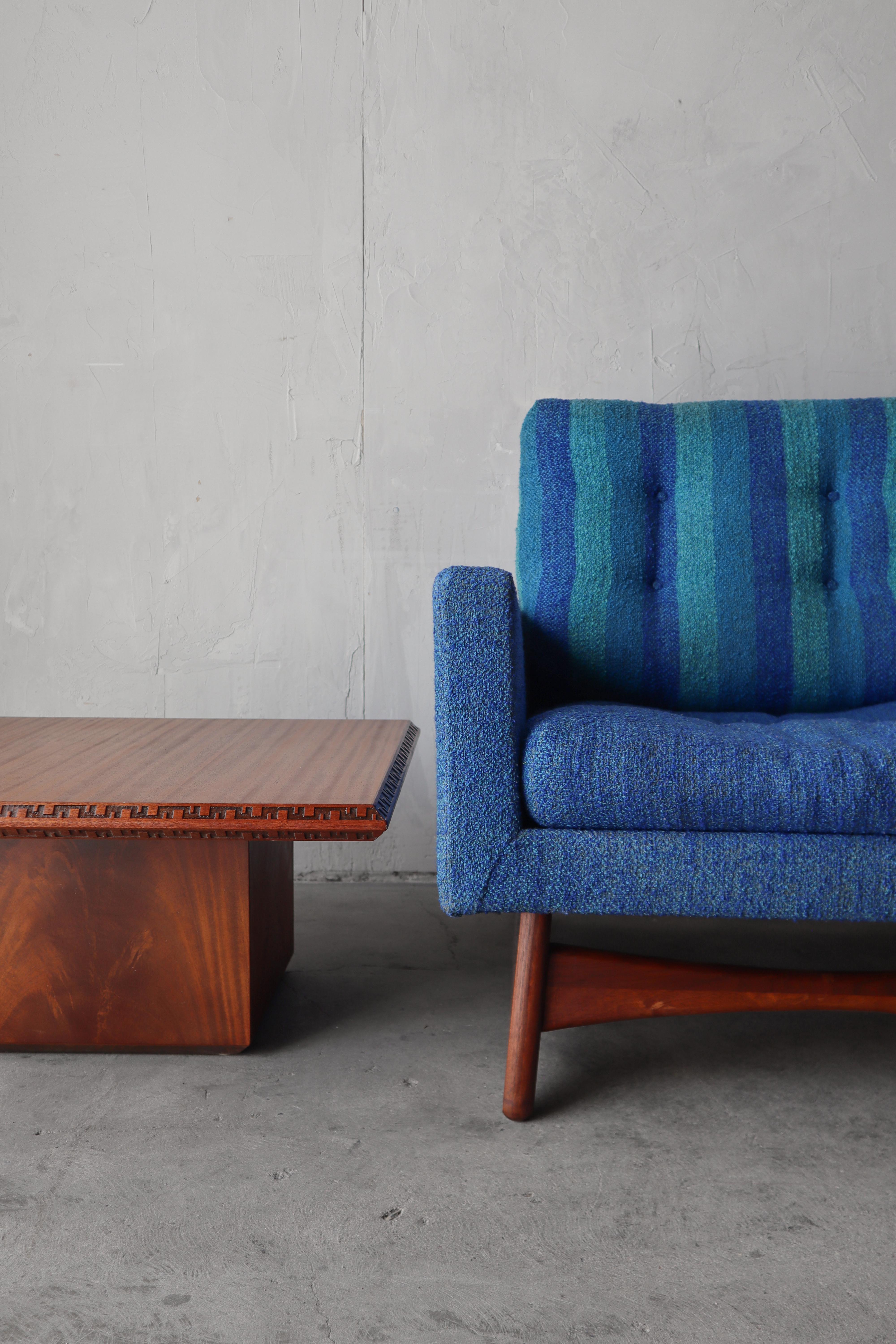 Fabric Mid Century Lounge Chair by Adrian Pearsall Model 2406
