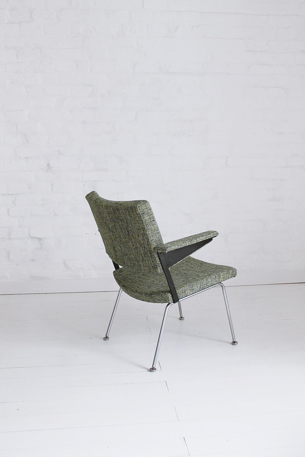 Galvanized Midcentury Lounge Chair by André R Cordemeijer for Gispen, 1960s