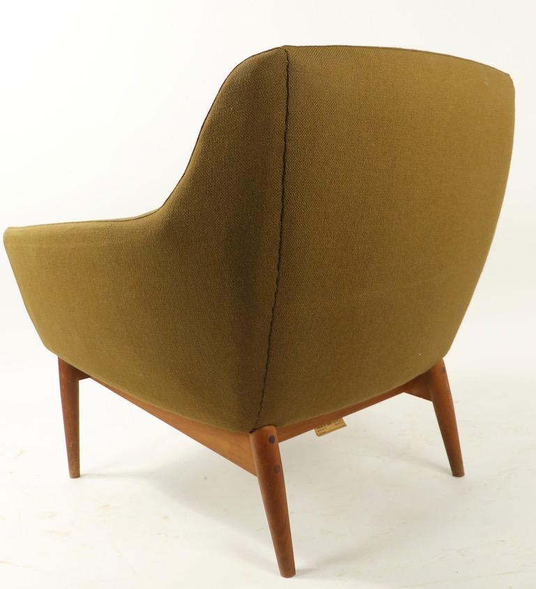 Upholstery Mid Century  Lounge Chair by Gerhard Berg for LK Hjelle Norway