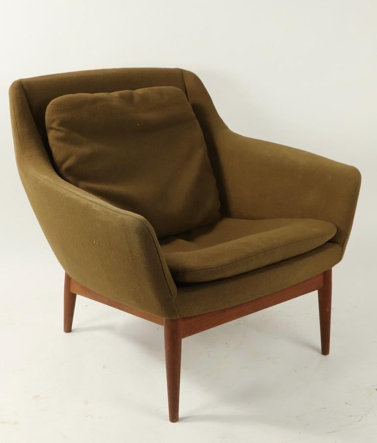 Scandinavian Modern Mid Century  Lounge Chair by Gerhard Berg for LK Hjelle Norway