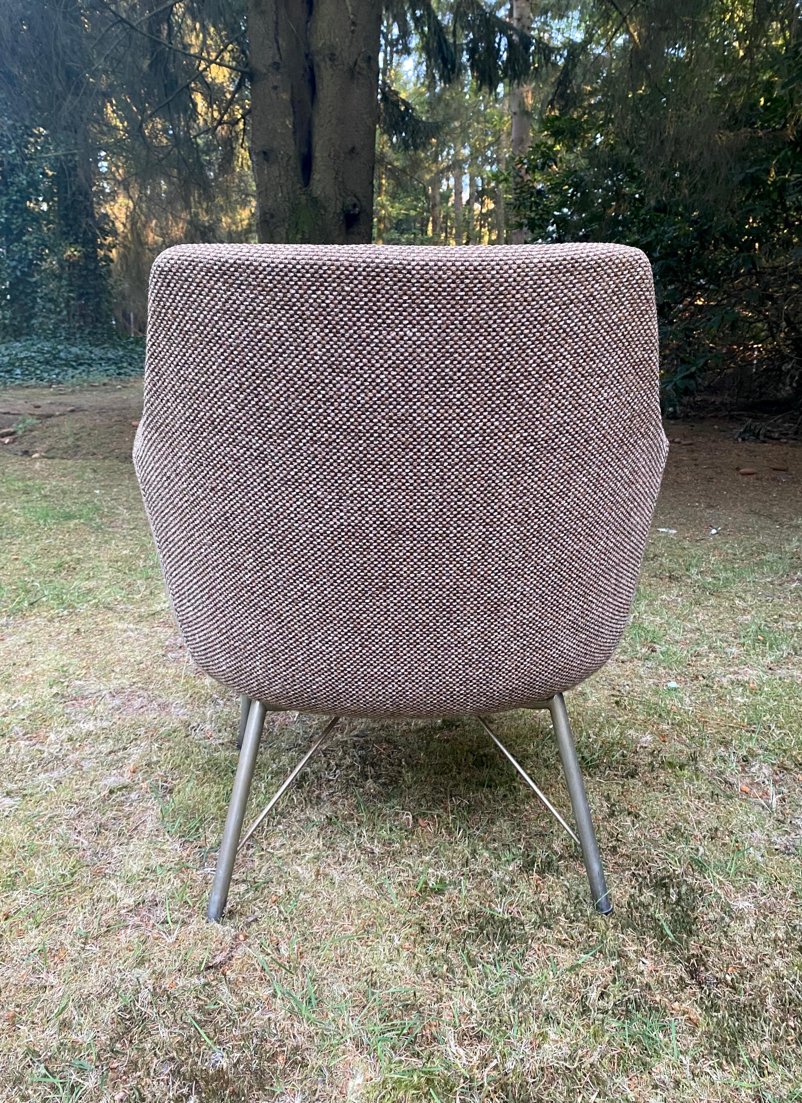 Fabric Mid-Century Lounge Chair by Karl Erik Ekselius for Pastoe, 1960s For Sale