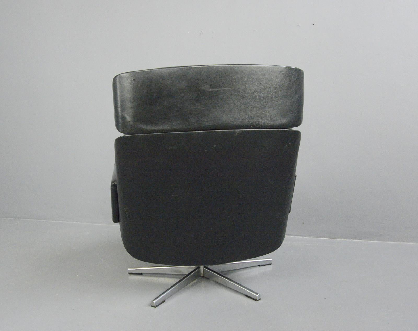 Mid-20th Century Midcentury Lounge Chair by Kurt Hvitsjö for Isku, circa 1960s