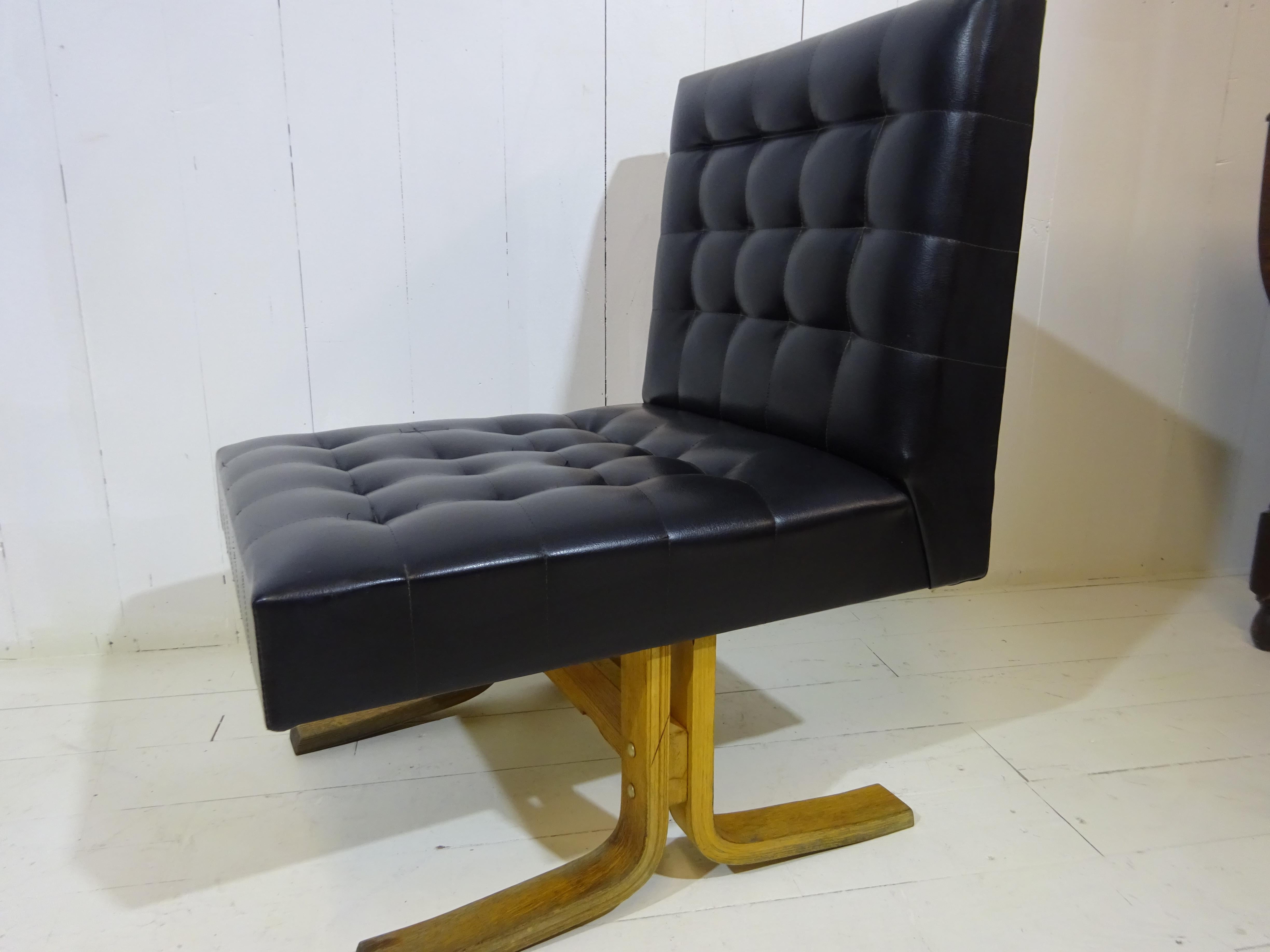 Mid Century Lounge Chair by Ludvik Volak For Sale 8