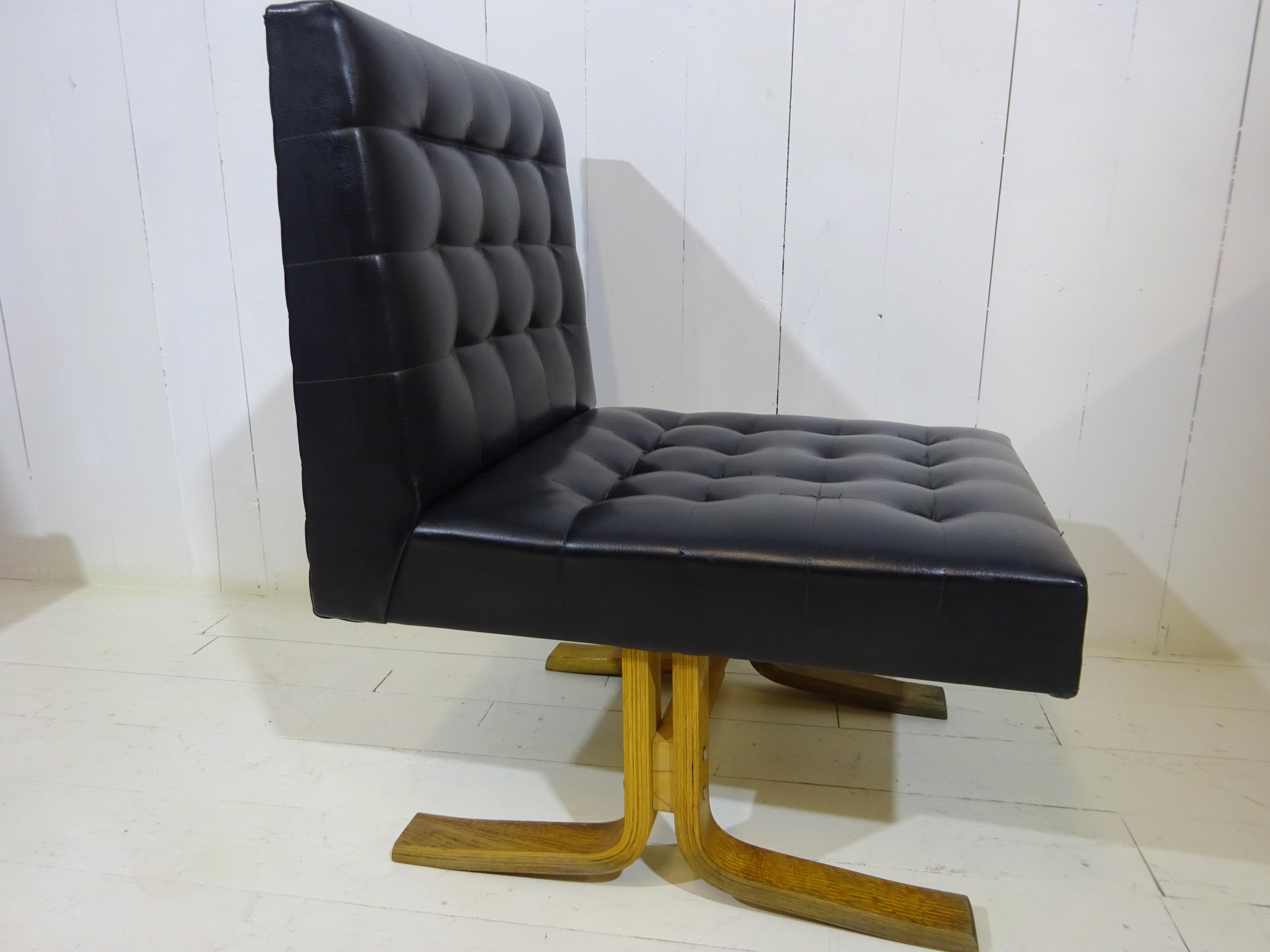 Abalone Mid Century Lounge Chair by Ludvik Volak For Sale