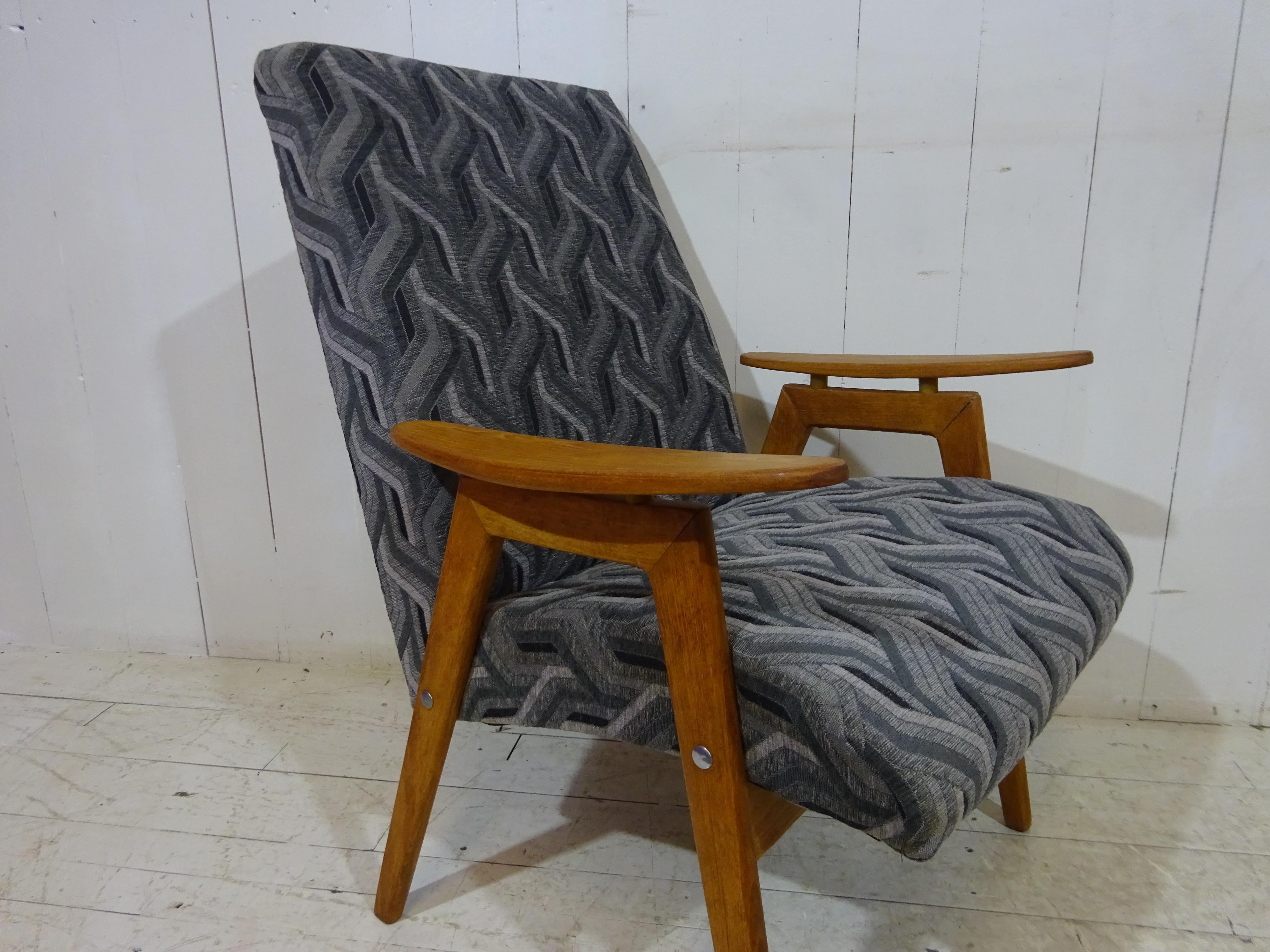 Mid Century Lounge Chair by Smidek For Sale 5
