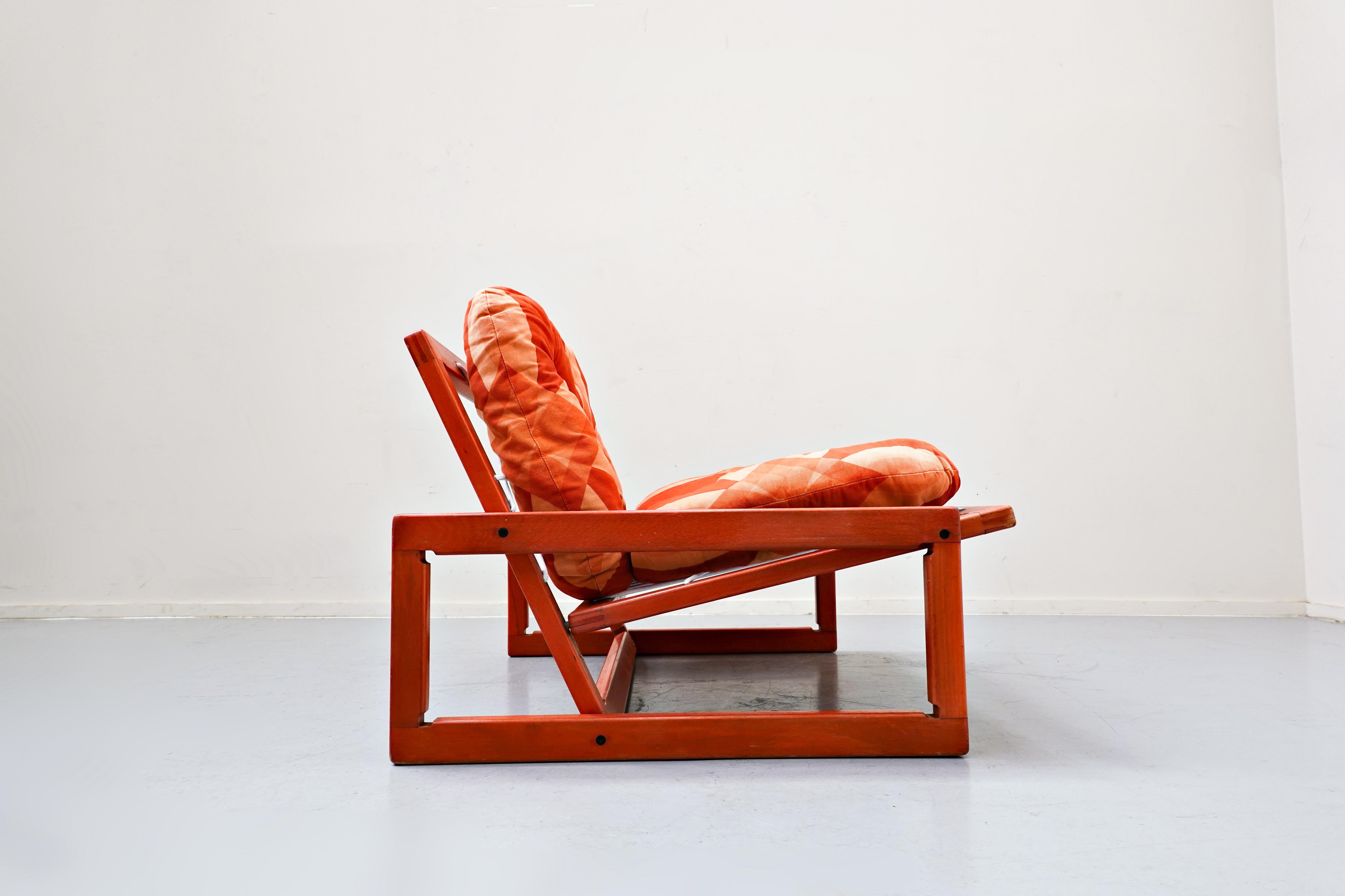 Wood Mid-Century Lounge Chair 'Carlotta' by Tobia & Afra Scarpa for Cassina, 1960s For Sale