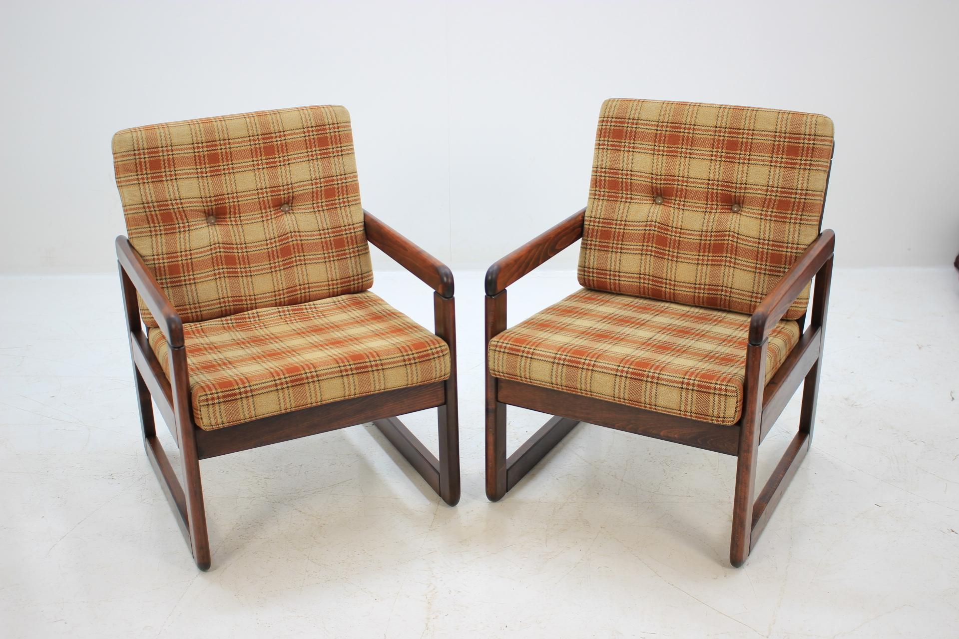 Mid-Century Modern Midcentury Lounge Chair, Czechoslovakia, 1970s For Sale