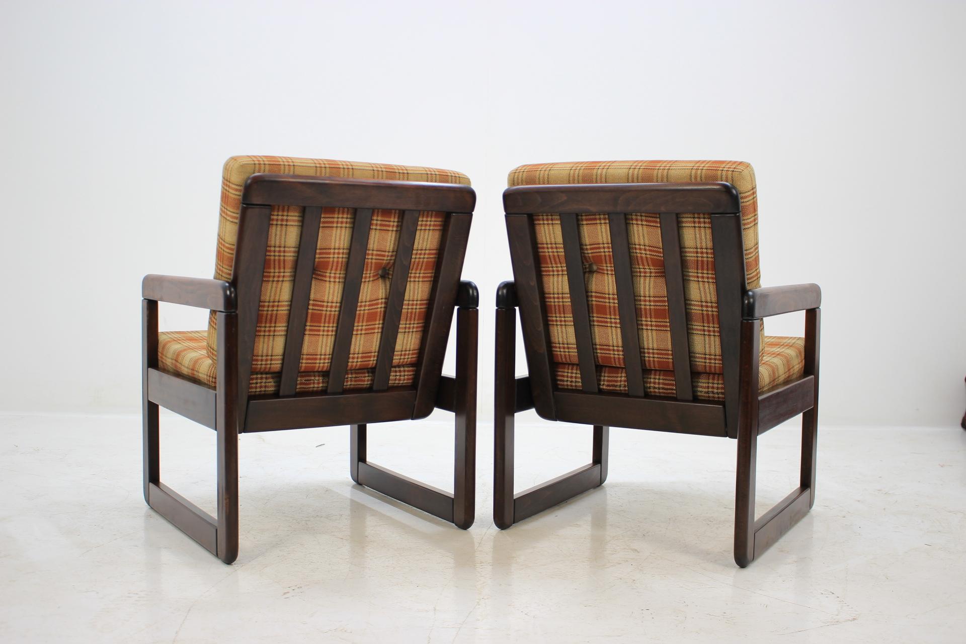 Late 20th Century Midcentury Lounge Chair, Czechoslovakia, 1970s For Sale