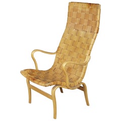 Midcentury Lounge Chair Designed by Bruno Mathsson, Model Eva