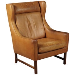 Midcentury Lounge Chair Designed by Frederik Kayser, Norway, 1960s