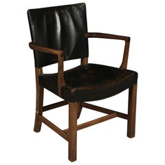 Midcentury Lounge Chair Designed by Kaare Klint, Model “The Red Chair”