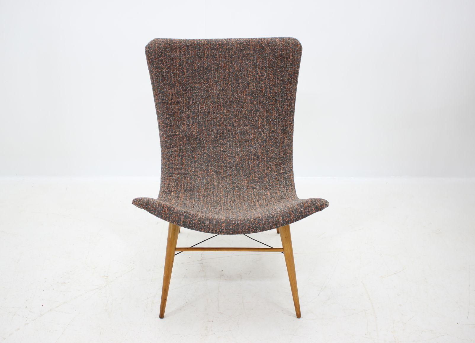 Czech Midcentury Lounge Chair Designed by Miroslav Navratil, 1960s