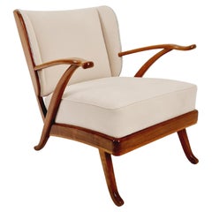 Mid Century lounge chair/ Easy Wing  chair by Karl Nothhelfer , 1960s