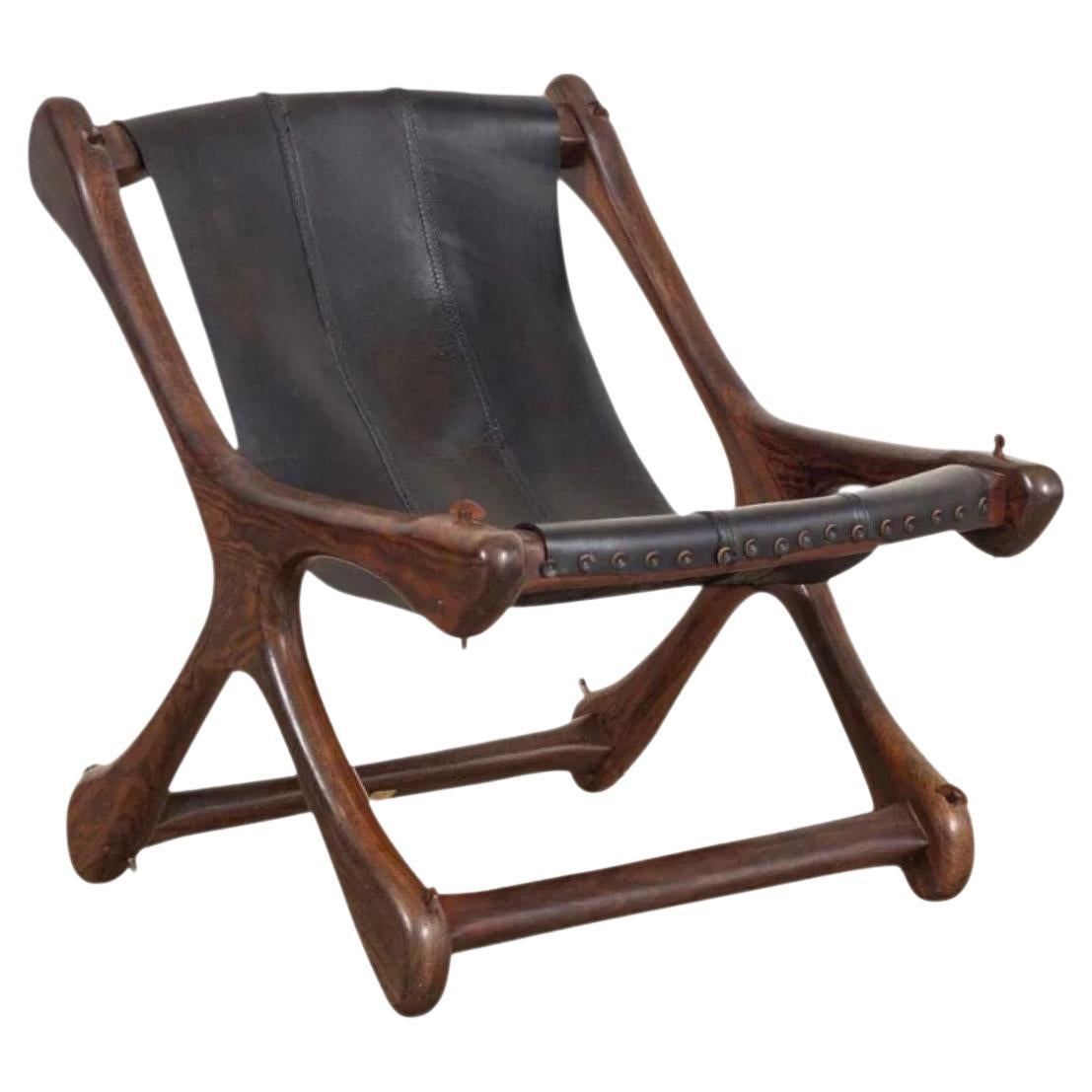 Midcentury Lounge Chair in Rosewood & Leather by Don Shoemaker, 1960s