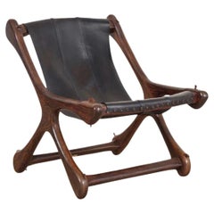 Vintage Midcentury Lounge Chair in Rosewood & Leather by Don Shoemaker, 1960s