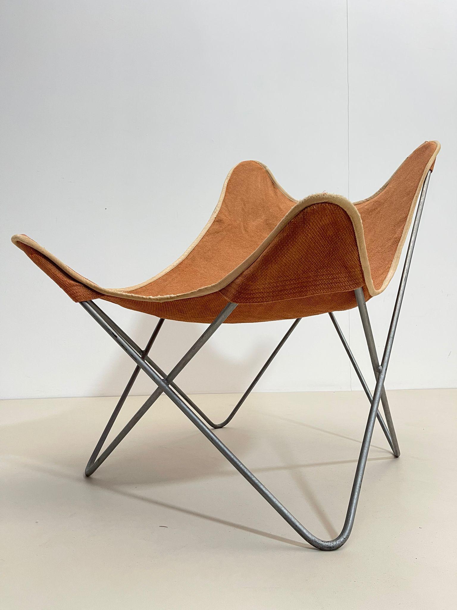 Textile Mid-Century Lounge Chair, Italy, 1970s