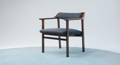 Mid Century Lounge Chair Made of Solid Rosewood