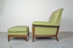 Midcentury Lounge Chair and Ottoman by Kroehler after Paul McCobb