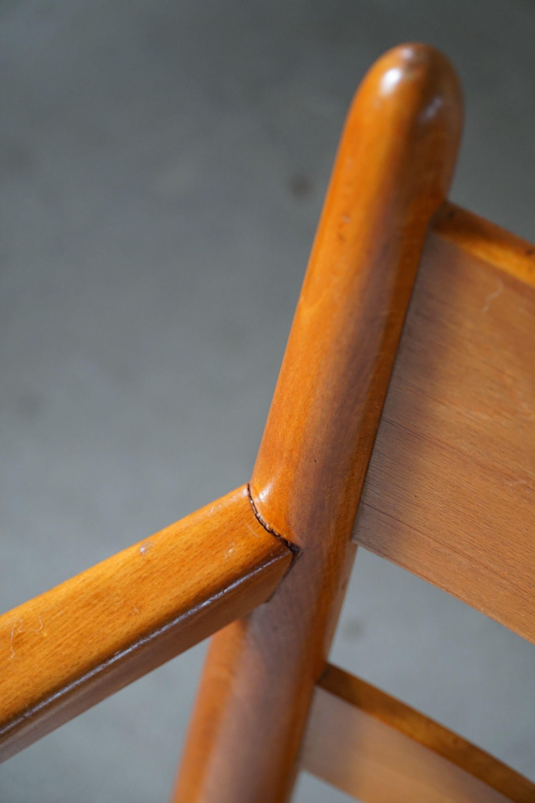 Mid Century Lounge Chair, Reupolstered, Made by a Danish Cabinetmaker, 1960s 1