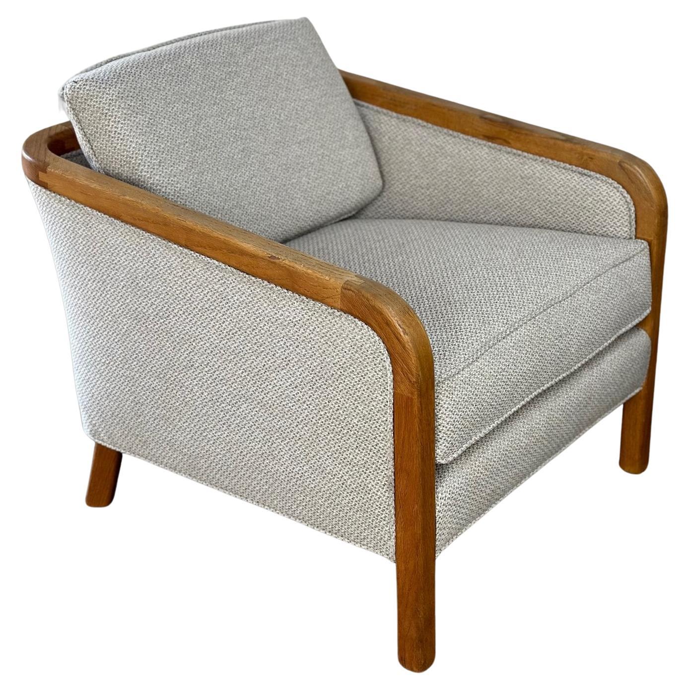 Mid century lounge chair with exposed joinery For Sale