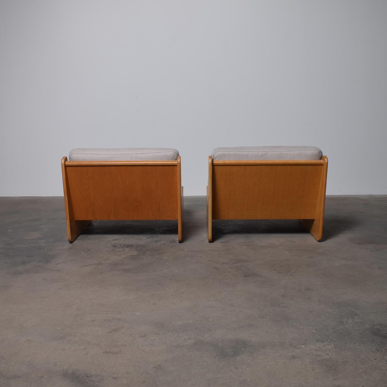 Sillas de salón de mediados de siglo de Carl Straub, años 70, set de 2 Moderno de mediados de siglo en venta