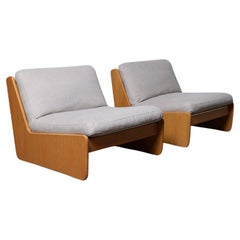 Chaises longues du milieu du siècle par Carl Straub 1970, lot de 2
