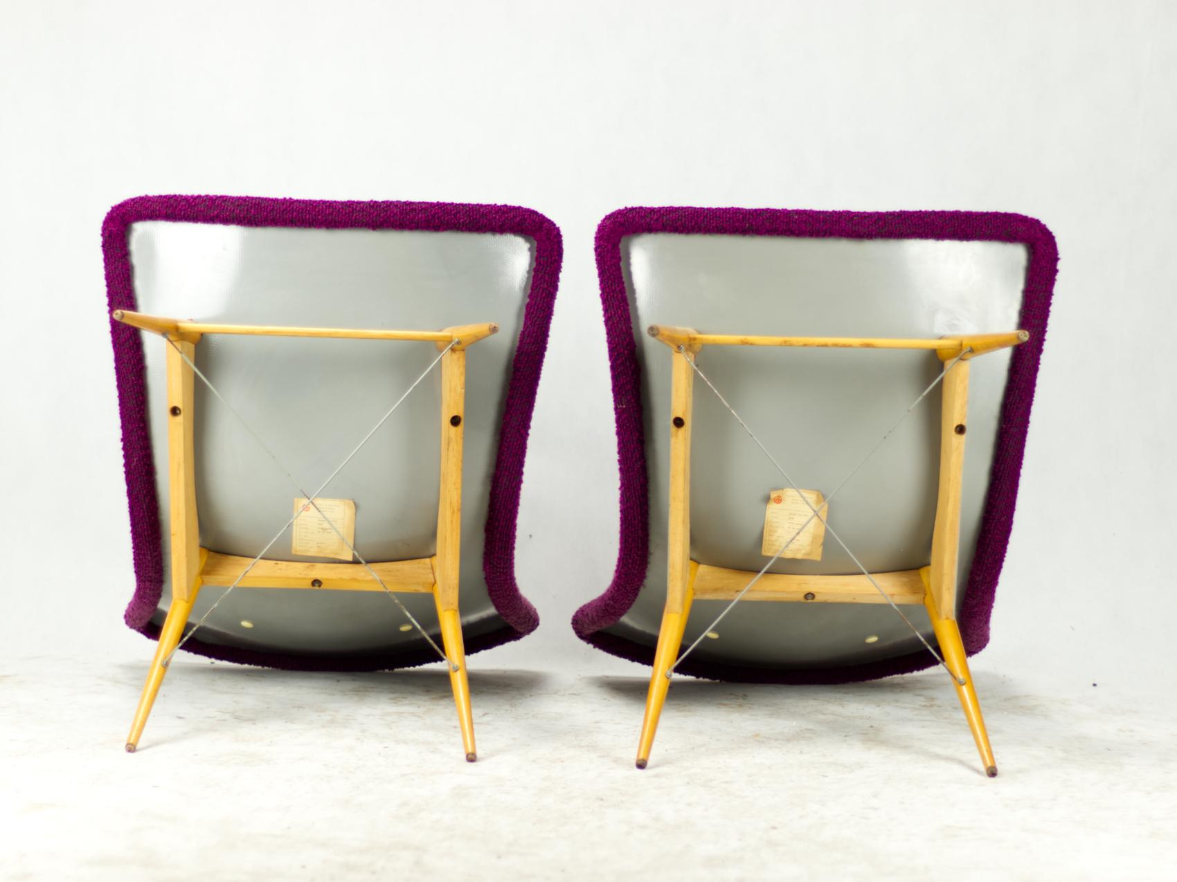 Sedie da salotto del Mid Century Cecoslovacchia, 1965 in vendita 3