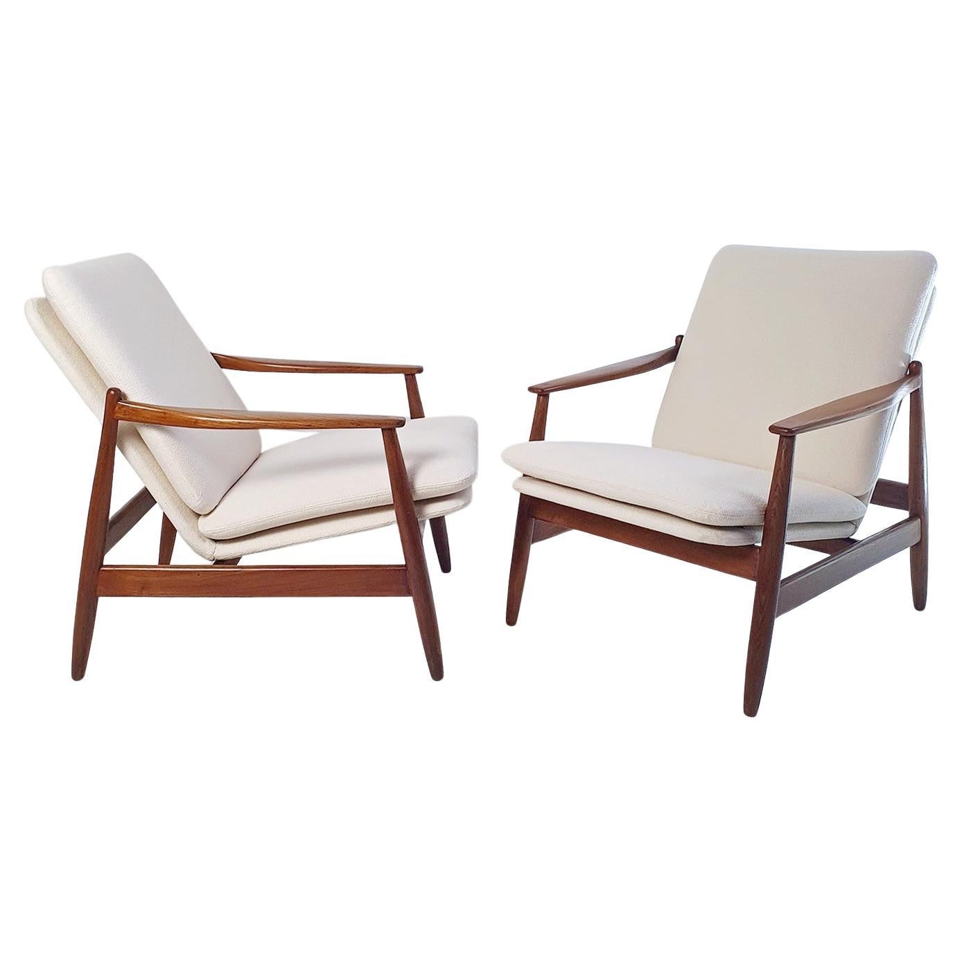 Midcentury Lounge Chairs by Pizzetti, Italy For Sale