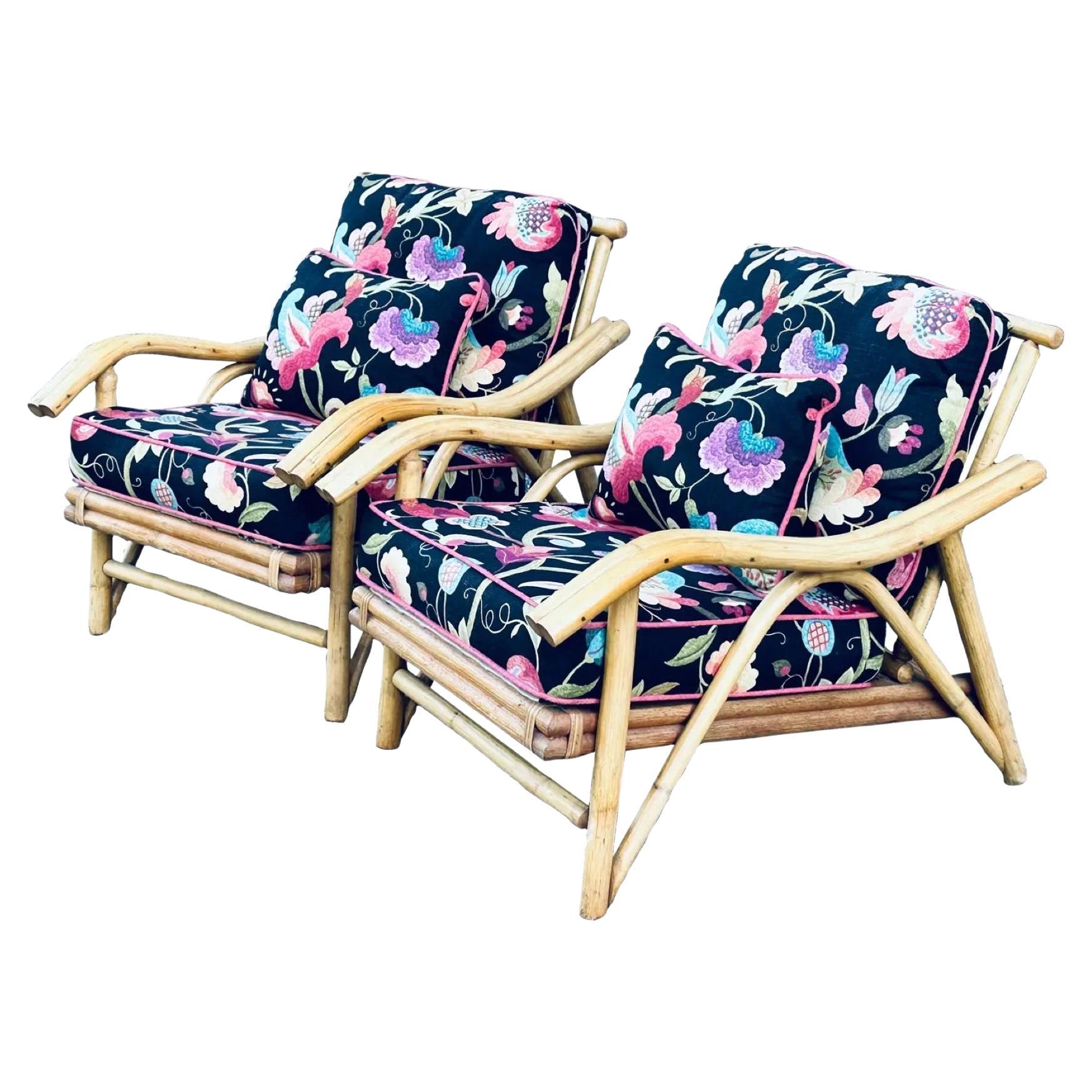 Mid-Century Lounge Chairs by Superior Reed & Rattan