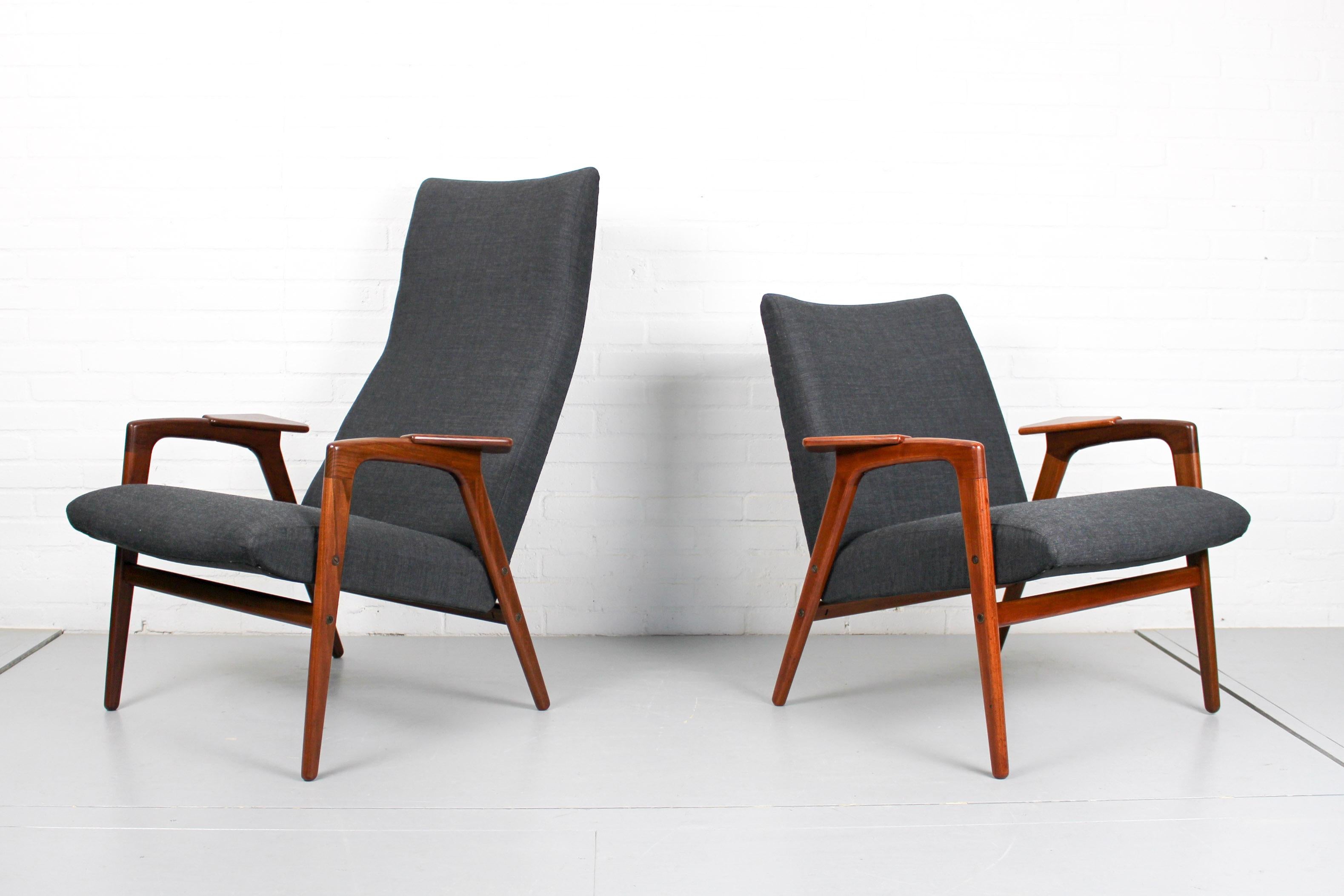 Midcentury Lounge Chairs by Yngve Ekstrom for Pastoe, 1960s In Good Condition In Appeltern, Gelderland