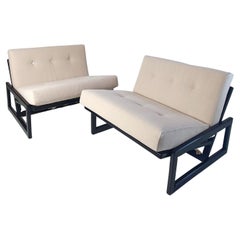 Sillas de salón de mediados de siglo Carlotta de Scarpa para Cassina, Italia