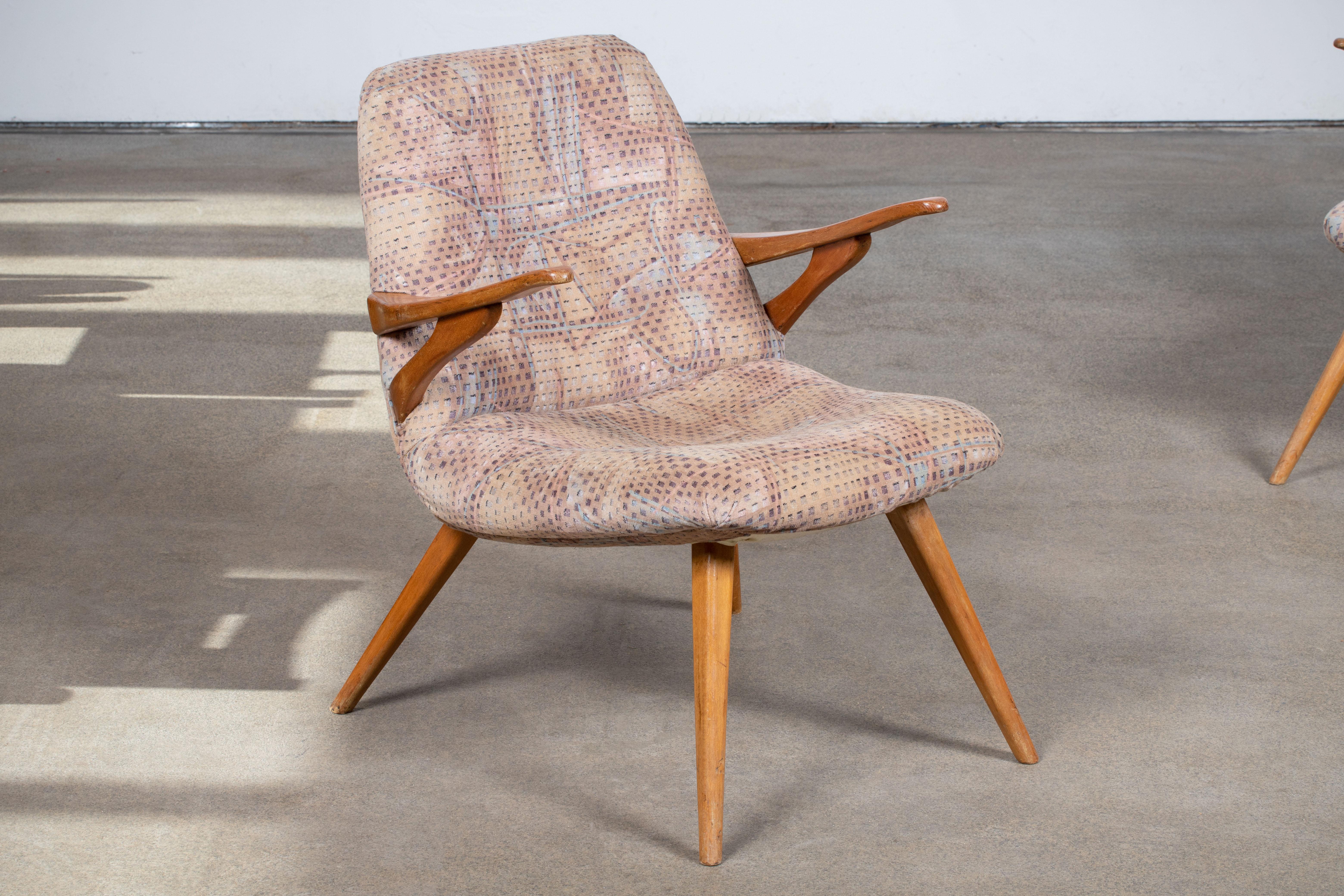 Mid-Century Lounge Chairs, Germany 1960,  a Pair For Sale 5