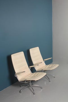 Midcentury Lounge Chairs in Leather by Jens Amundsen, Danish Design 1970s