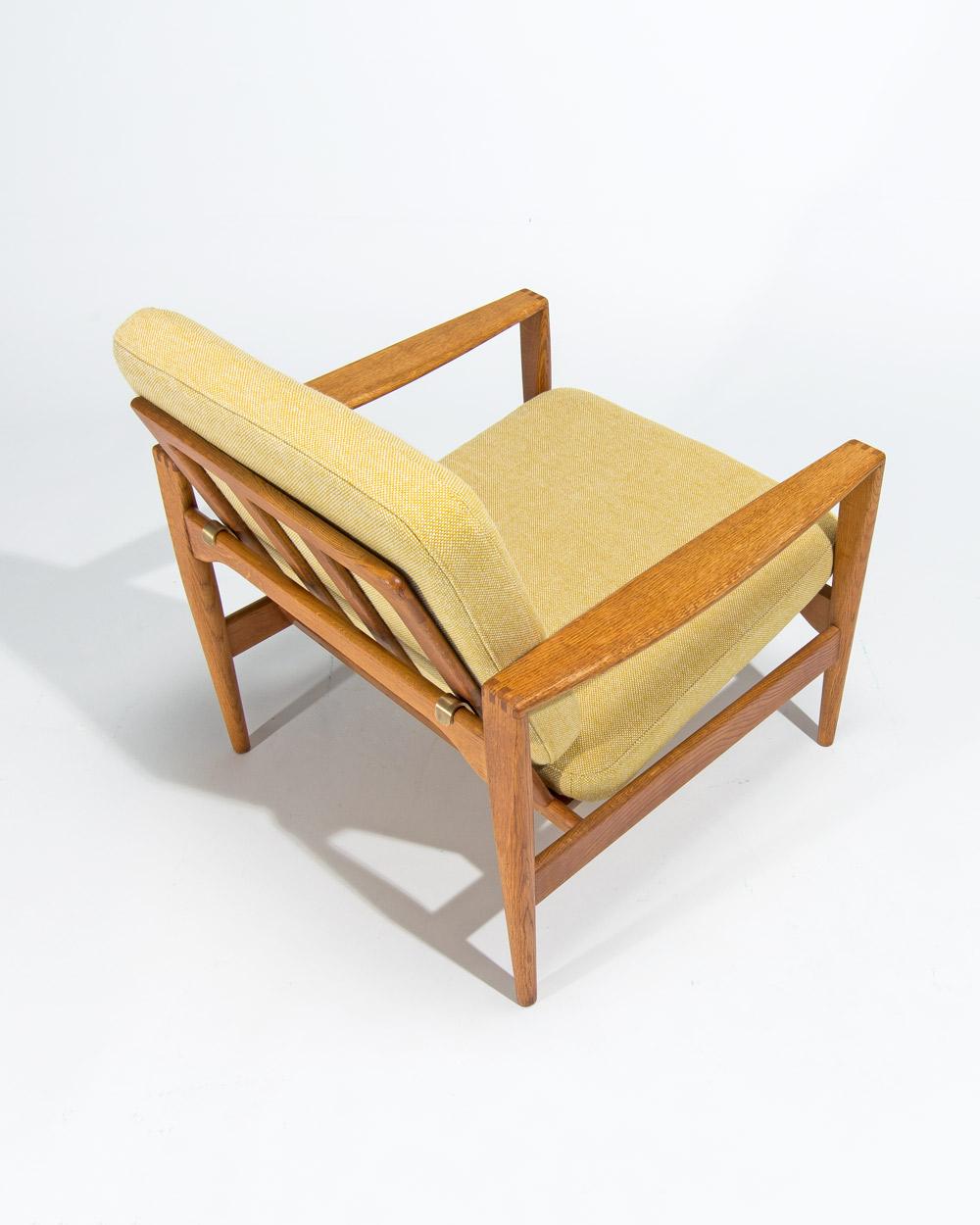 Mid Century Lounge Chairs in Oak by Niels Koefoed, Danish Design 1950’s For Sale 2
