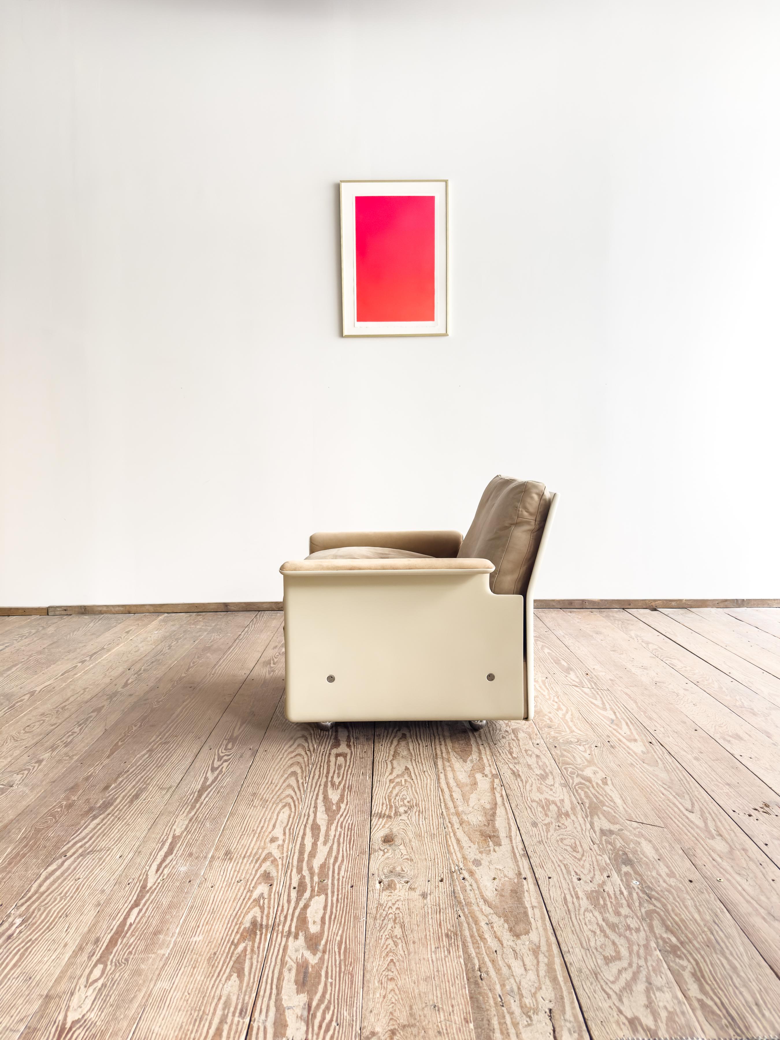 Lounge o sillón de mediados de siglo de Dieter Rams para Vitsoe, diseño alemán, años 60 Gamuza en venta