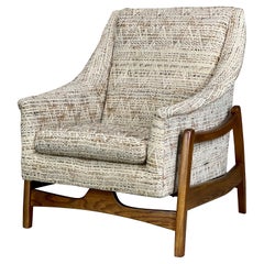 Mid Century Lounge Rocking Chair with Exoskeleton Legs by Paoli Signed 1968